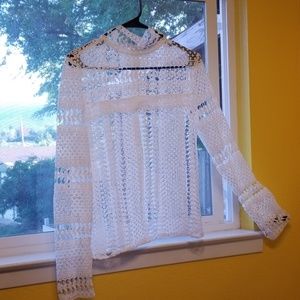 White crochet top